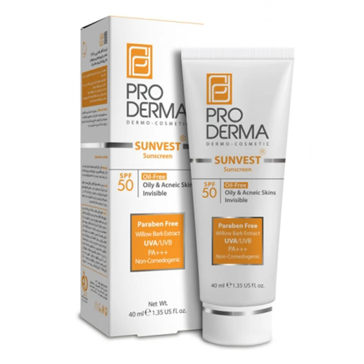 پرودرما کرم ضدآفتاب فاقد چربی با SPF50