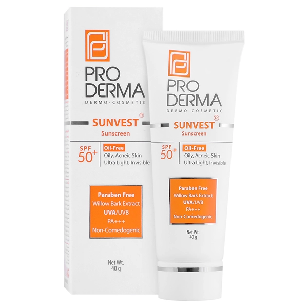 پرودرما کرم ضدآفتاب فاقد چربی با SPF50